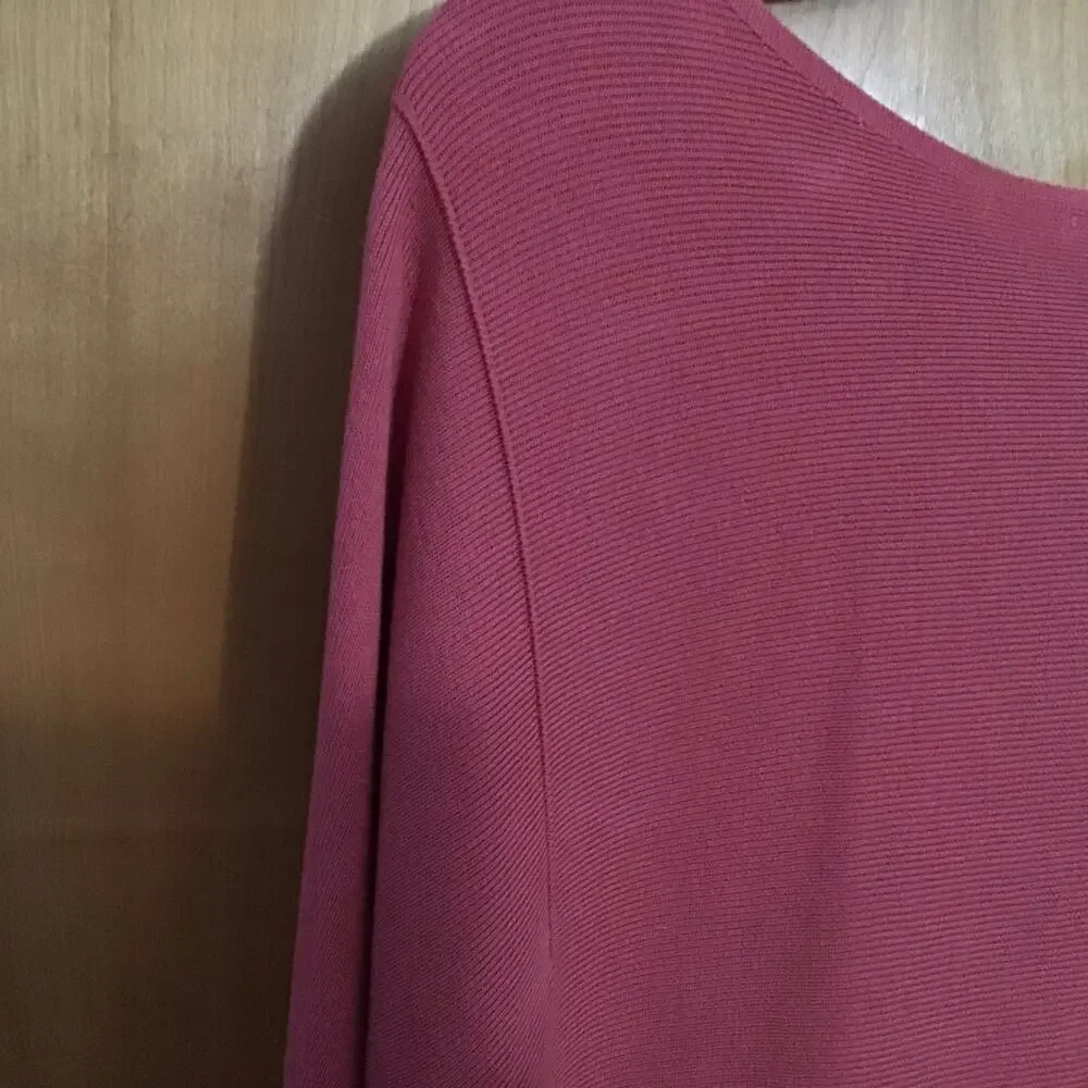 J.Jill Salmon Knit Dolman Cotton Blend Sweater XL petite